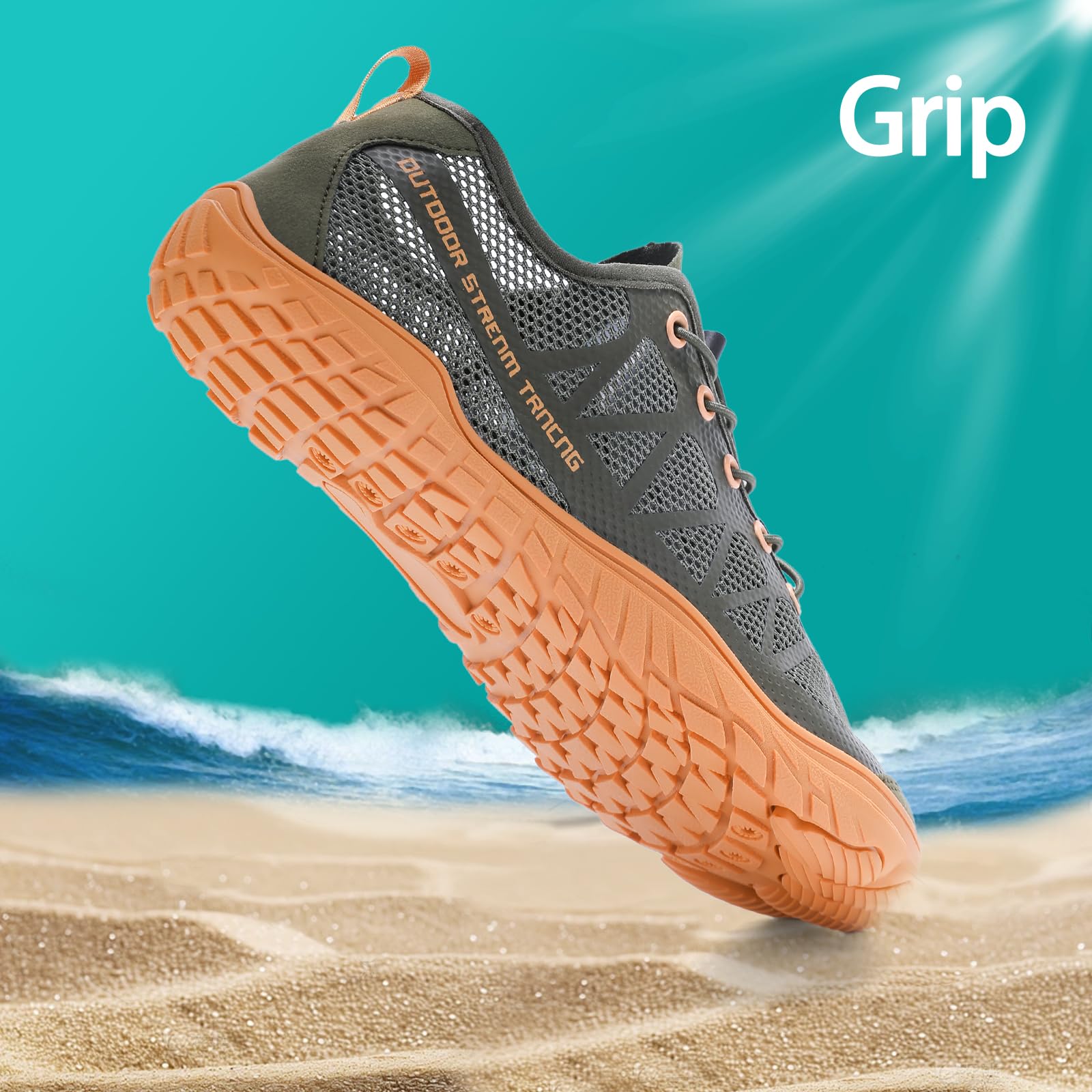 ARTOPEAK Men's Water Shoes Lightweight Aqua Shoes for Beach Swim Pool Kayaking - Image 3