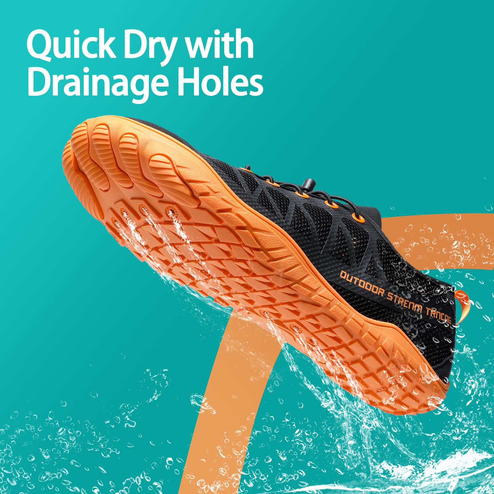 ARTOPEAK Men's Water Shoes Lightweight Aqua Shoes for Beach Swim Pool Kayaking - Image 6