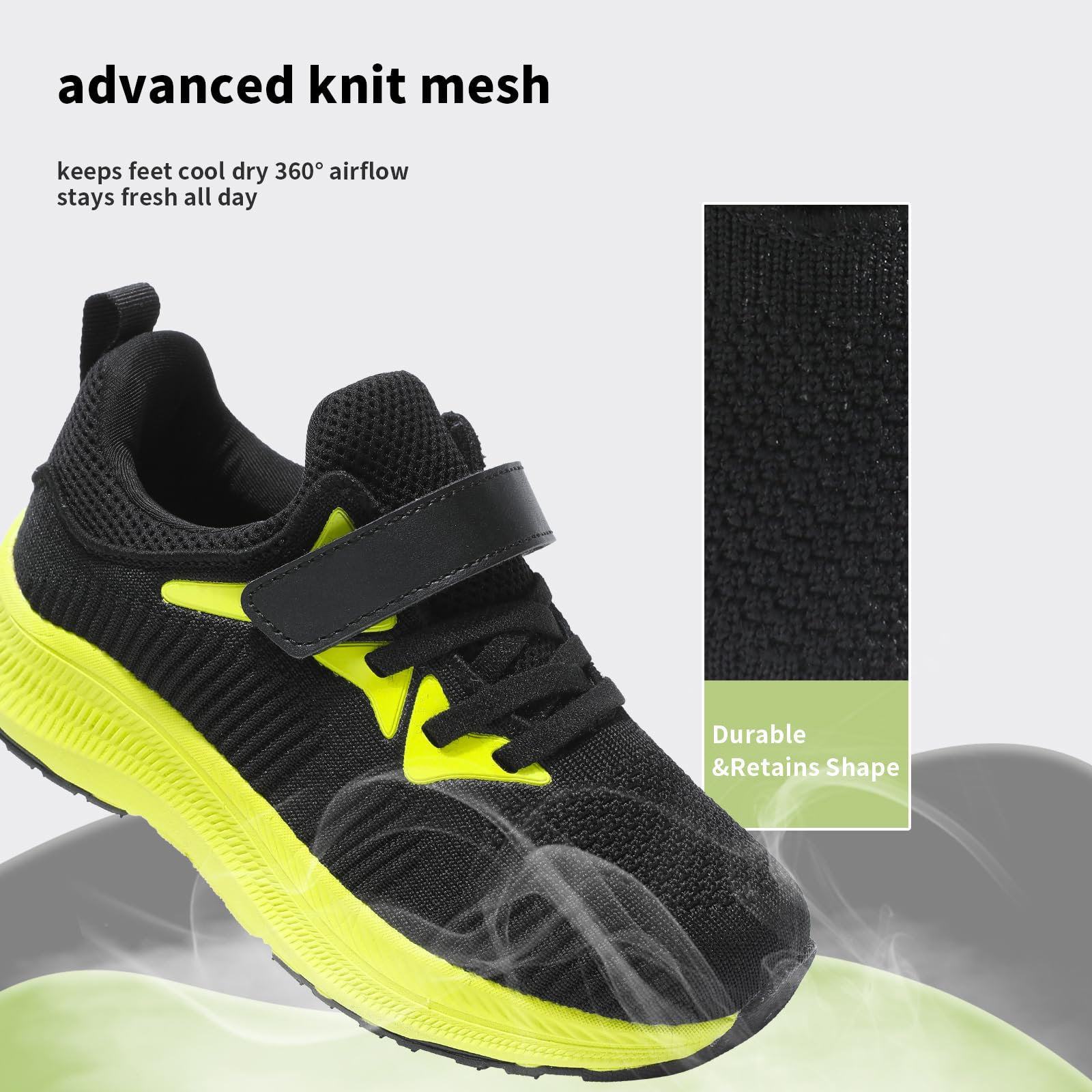 ARTOPEAK Wide Kids Sneakers for Boys & Girls | Slip on Tennis Running Walking Shoes - Image 5