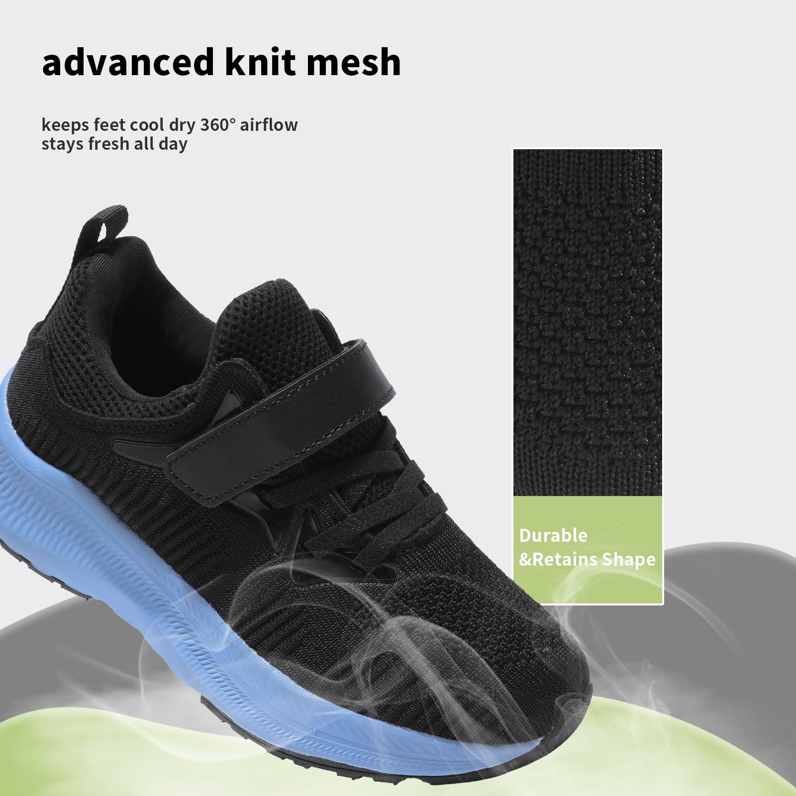 ARTOPEAK Wide Kids Sneakers for Boys & Girls | Slip on Tennis Running Walking Shoes - Image 4