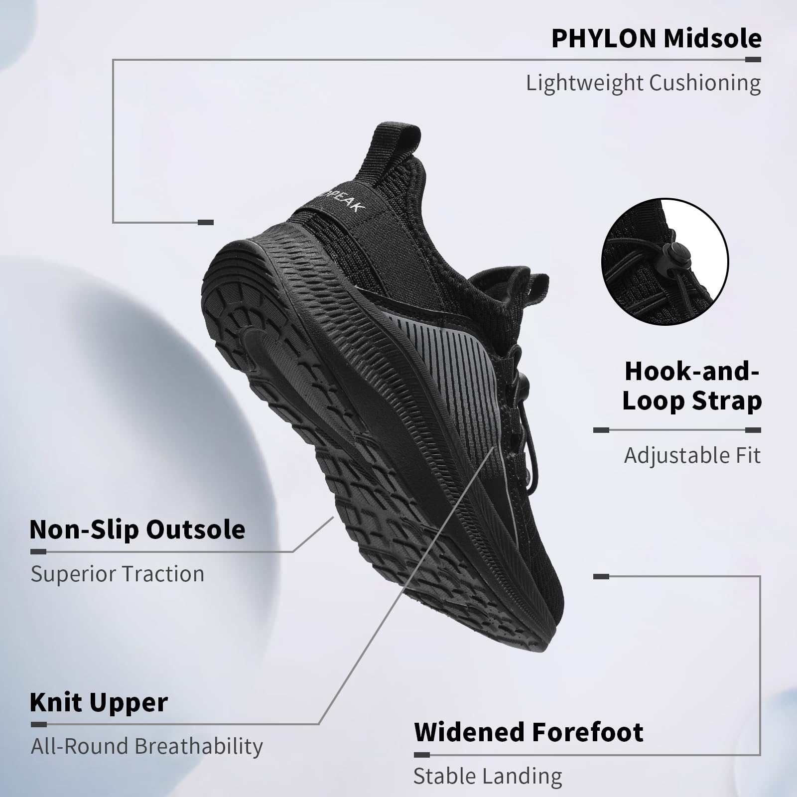 ARTOPEAK Wide Kids Sneakers for Boys & Girls | Slip on Tennis Running Walking Shoes - Image 3