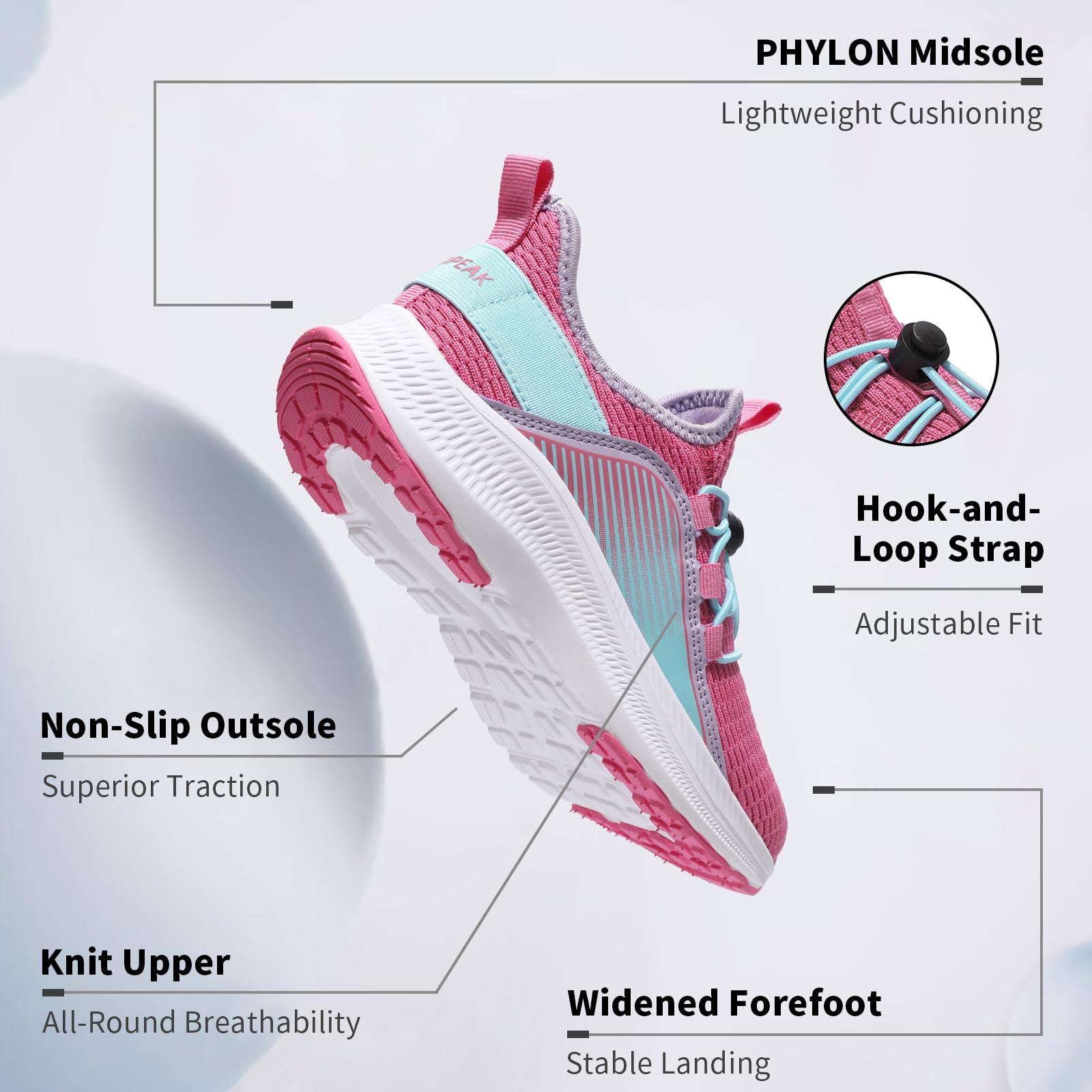 ARTOPEAK Wide Kids Sneakers for Boys & Girls | Slip on Tennis Running Walking Shoes - Image 3