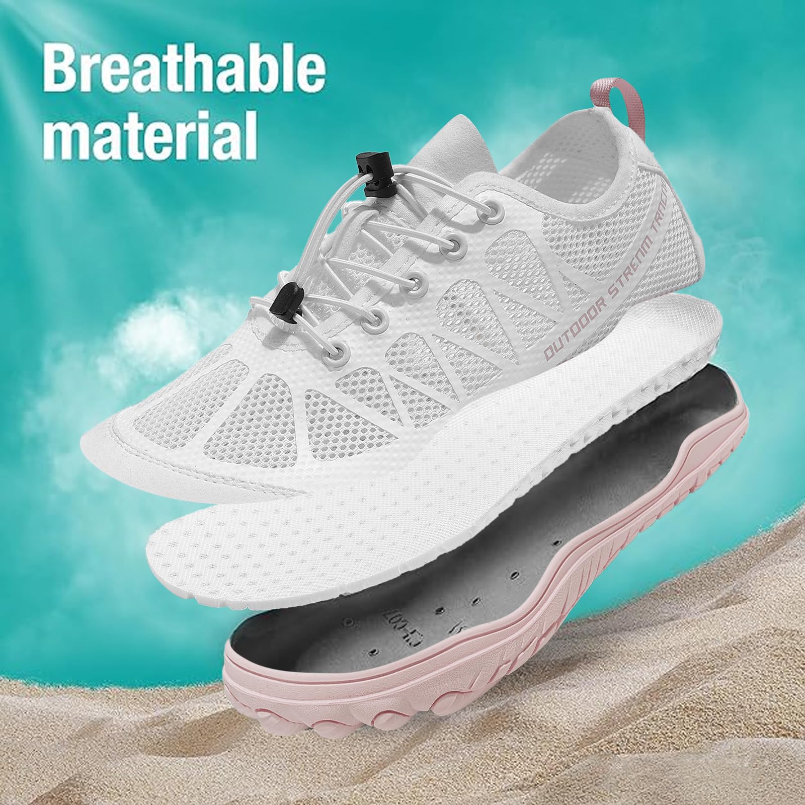 ARTOPEAK Women's Water Shoes Lightweight Aqua Shoes for Beach Swim Pool Kayaking - Image 3